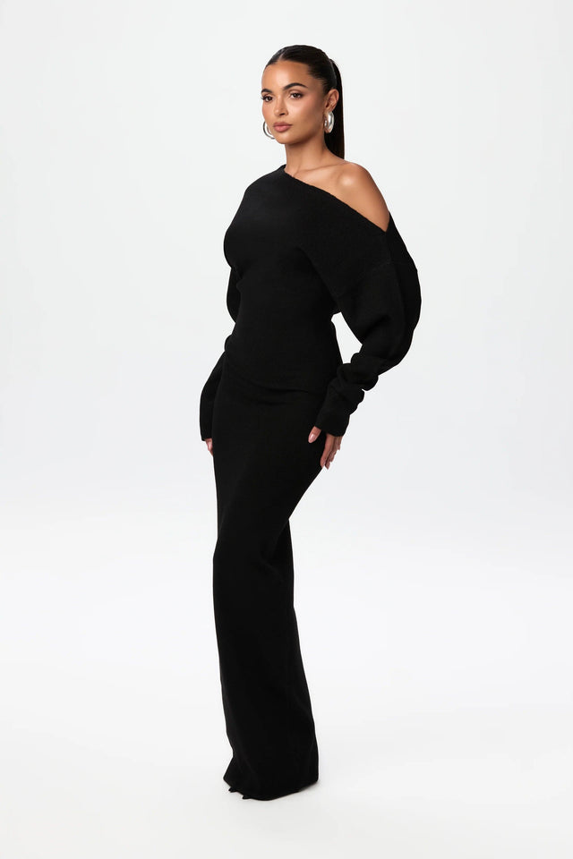 Mila Knit | Shoulderless Maxi