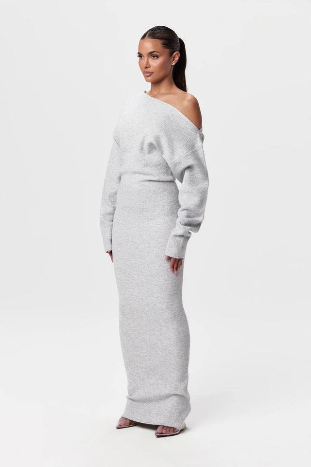 Mila Knit | Shoulderless Maxi