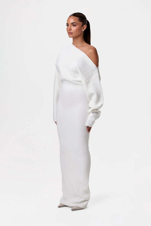 Mila Knit | Shoulderless Maxi