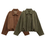Velour Bomber Jacket