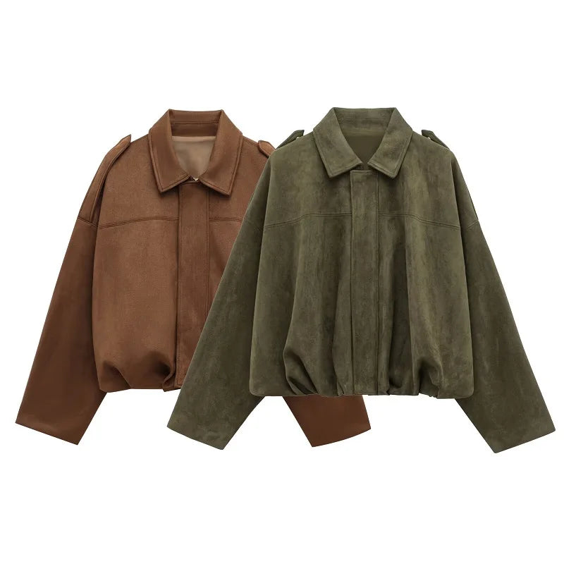 Velour Bomber Jacket