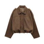 Velour Bomber Jacket